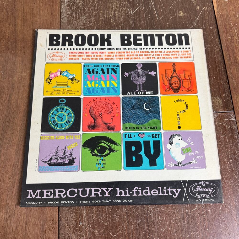 Brook Benton There Goes that‎ Song Again Quincy Jones 1962 Mercury Records